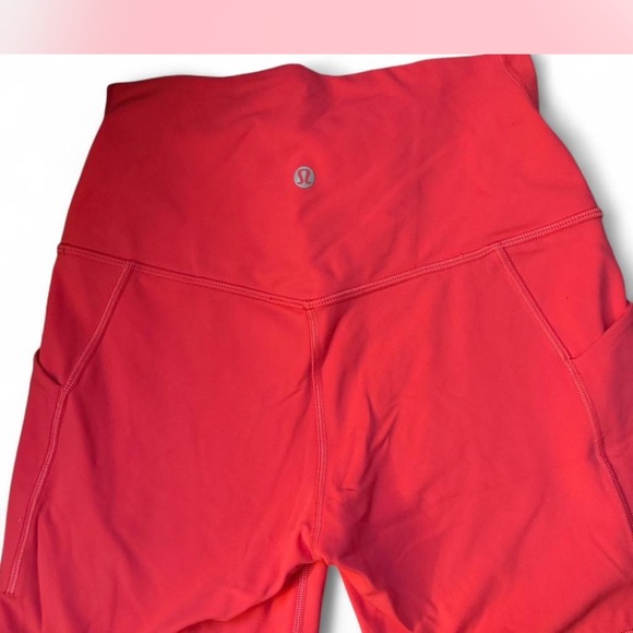 lululemon athletica Pants - lululemon athletica Red Bike Shorts